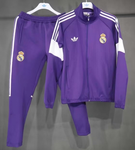 2026/27 Rea Madrid Purple Soccer Jacket Uniform-703