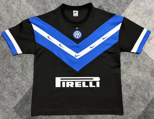 2026 Inter Milan Black Thickened Casual T-Shirts-47