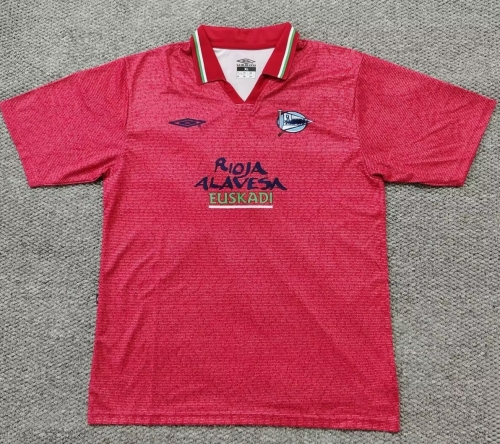 02/03 Retro Version Deportivo Alavés 2nd Away Red Thailand Soccer Jersey AAA-301