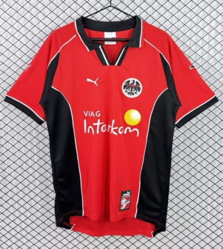 98/00 Retro Version Frankfurt Home Red & Black Thailand Soccer Jersey AAA-503