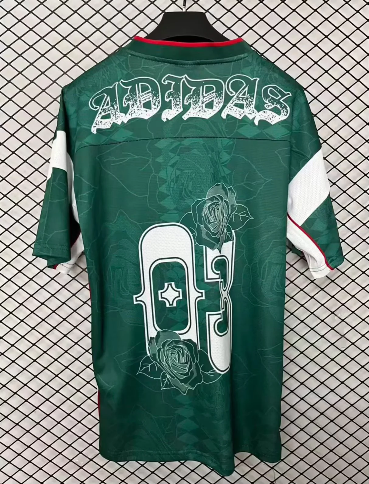 With Name And Number Retro Version Addid Green Thailand Soccer Jersey AAA-95