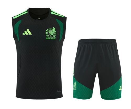 2025/26 Mexico Black Thailand Soccer Training Vest Suit-418