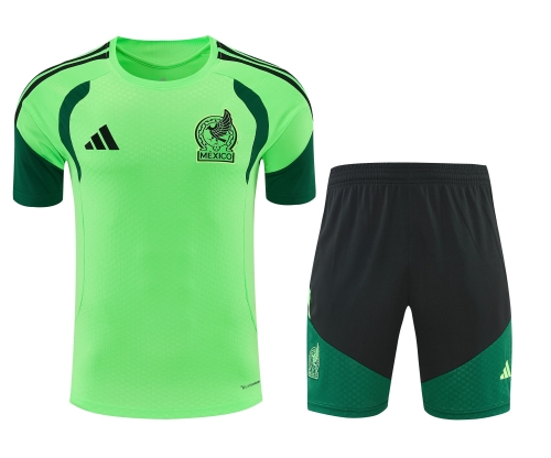 2025/26 Mexico Fluorescent Green Thailand Soccer Training Uniform-418
