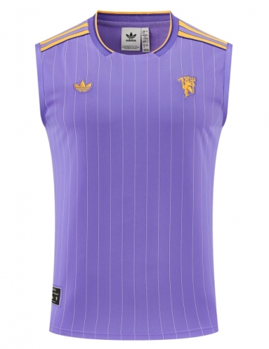 2025/26 Retro Manchester United Purple Thailand Soccer Training Vest-418
