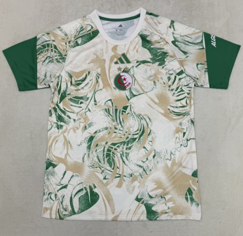 2026/27 Algeria Yellow & Green Thailand Training Soccer Jersey AAA-23