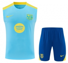 2025/26 Barcelona Blue Thailand Soccer Training Vest Suit-418
