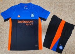 2025/26 Inter Milan 3nd Away Black & Blue Soccer Uniform-315