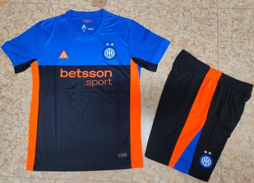 2025/26 Inter Milan 3nd Away Black & Blue Soccer Uniform-315