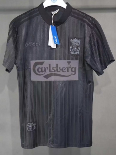 Player Retro Version 95/96 Liverpool Black Thailand Soccer Jersey AAA-703