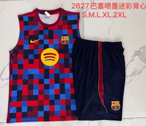 2026/27 Barcelona Red & Blue Thailand Soccer Vest Suit-815