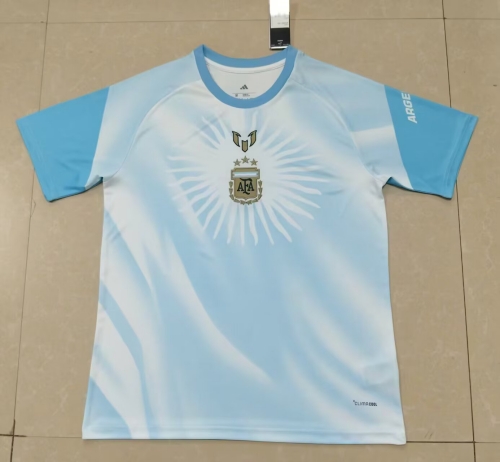 2026/27 Argentina White & Blue Thailand Soccer Pre-Match Jersey AAA-23
