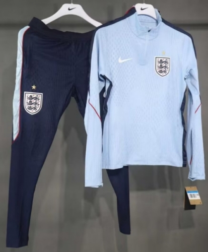 Pre-Sale Player Version 2026/27 England Light Blue Thailand Training Soccer Tracksuit Uniform-703