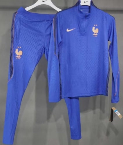 Pre-Sale Player Version 2026/27 France Blue Thailand Training Soccer Tracksuit Uniform-703