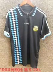 1994 Retro Version Argentina Black Thailand Soccer Jersey AAA-709