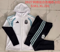 2026/27 Argentina White Soccer Jacket Uniform With Hat-815
