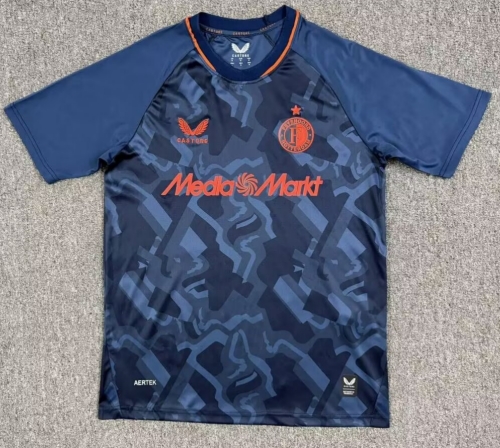 2026/27 Feyenoord Rotterdam 2nd Away Gray Blue Thailand Soccer Jersey AAA-1040