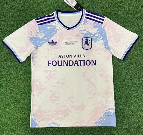 2026/27 Champions League Aston Villa 2nd Away Light Yellow Thailand Soccer Jersey AAA-320/95/312