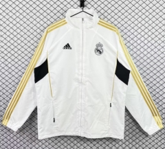 11/12 Retro Version Rea Madrid White Windbreaker Hoodies Top-503