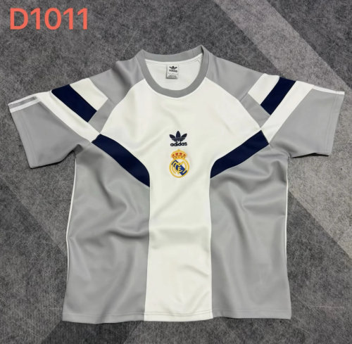 2026 Rea Madrid Gray & White Thickened Casual T-Shirts-47