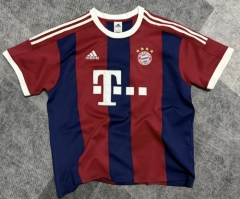 2026 Bayern München Red & Blue Thickened Casual T-Shirts-47