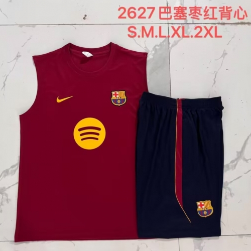2026/27 Barcelona Red Thailand Soccer Vest Suit-815