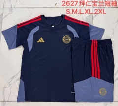 2026/27 Bayern München Royal Blue Shorts-Sleeve Thailand Soccer Uniform-815