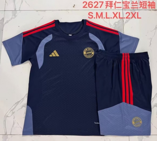 2026/27 Bayern München Royal Blue Shorts-Sleeve Thailand Soccer Uniform-815