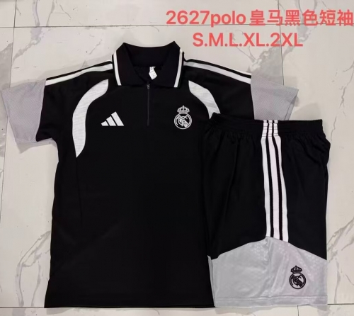 2026/27 Real Madrid Black Thailand Soccer Polo Uniform-815