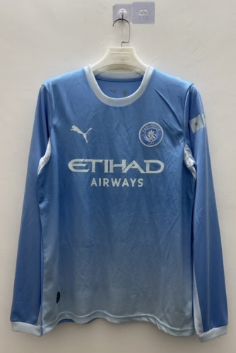 2026/27 Manchester City Home Blue LS Thailand Soccer Jersey AAA-410