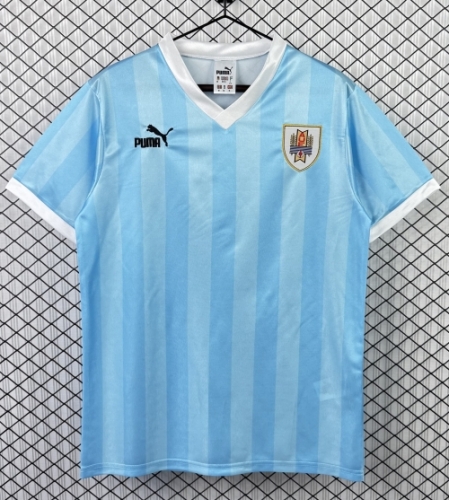 1990 Retro Version Uruguay Home Blue Thailand Soccer Jersey AAA-503