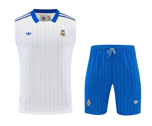 2026/27 Real Madrid White Thailand Soccer Training Vest Set-418