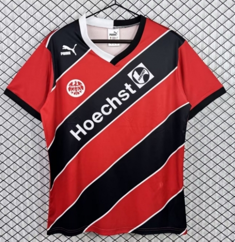 87/90 Retro Version Frankfurt Home Red & Black Thailand Soccer Jersey AAA-503