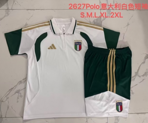 2026/27 Italy White Thailand Soccer Polo Uniform-815