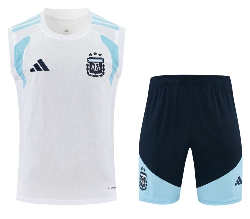 2026/27 Argentina White Thailand Soccer Training Vest Set-418
