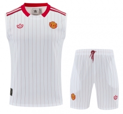 2026/27 Manchester United White Thailand Soccer Training Vest Suit-418