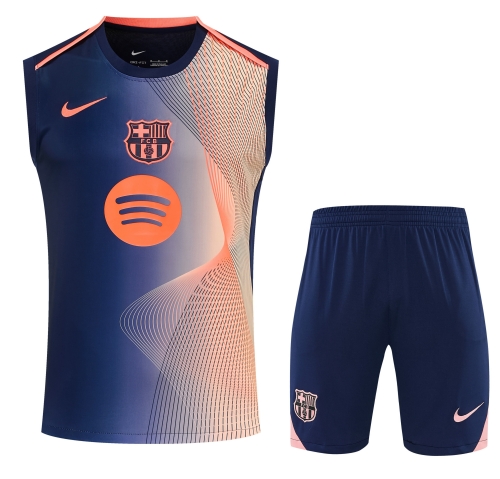 2026/27 Barcelona Royal Blue Thailand Soccer Training Vest Set-418