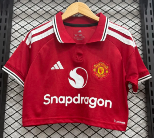 Short Clothing 2026/27 Manchester United Home Red Thailand Women Soccer Jersey AAA