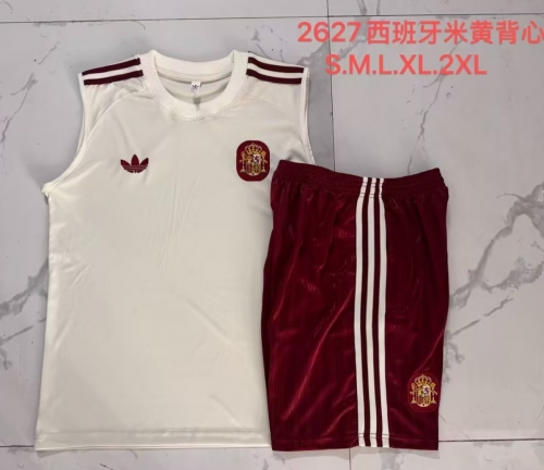 2026/27 Spain Rice Yellow Soccer Vest Set-815