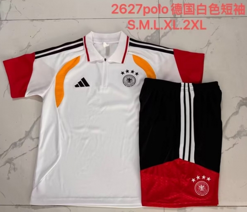 2026/27 Germany White Thailand Polo Uniform-815