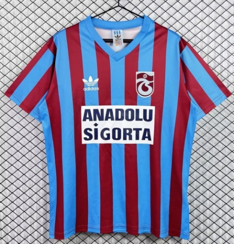 94/95 Retro Version Trabzonspor Home Red & Blue Thailand Soccer Jersey AAA-503