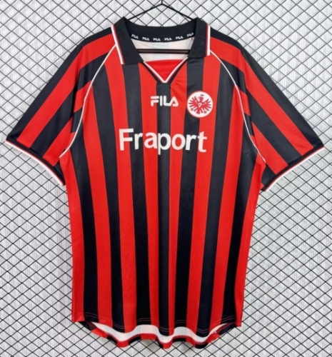 01/03 Retro Version Frankfurt Home Red & Black Thailand Soccer Jersey AAA-503