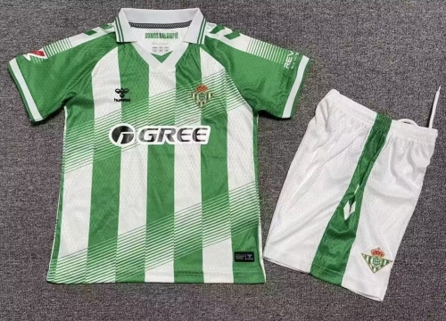 Kids 2026/27 Real Betis Home White & Green Kids/Youth Soccer Uniform-522/JY