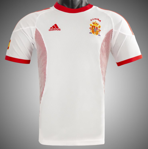02 Retro Spain Away White Thailand Soccer Jersey AAA-1041