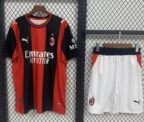 2026/27 AC Milan Home Red & Black Soccer Uniform-315/WL
