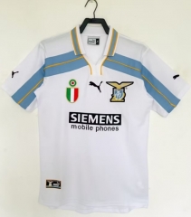 00/01 Retro Version Lazio Away White Thailand Soccer Jersey AAA-811