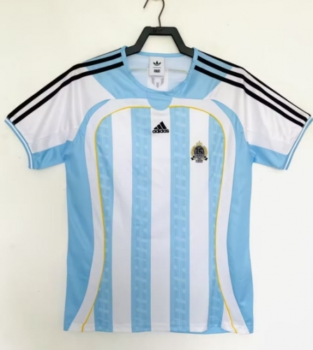 06 Retro Jointed Version Argentina Blue & White Thailand Soccer Jerseys AAA-811