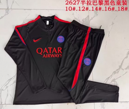 Kids 2026/27 Paris SG Black Kids/Youth Thailand Soccer Uniform-815
