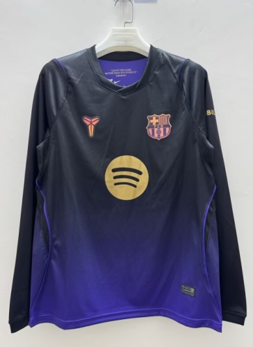 2026/27 Barcelona Away Black & Purple Thailand LS Soccer Jeesey AAA-410