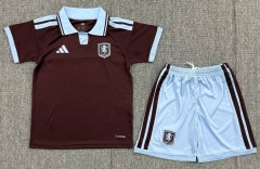 Kids 2026/27 Aston Villa Home Red Kids/youth Soccer Uniform-208/522/40