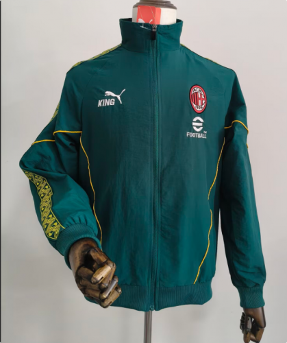2026/27 AC Milan Green Windbreaker Hoodies Top-XH